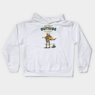 Funny Retro Yellowstone Cowboy Drinking Whiskey Kids Hoodie